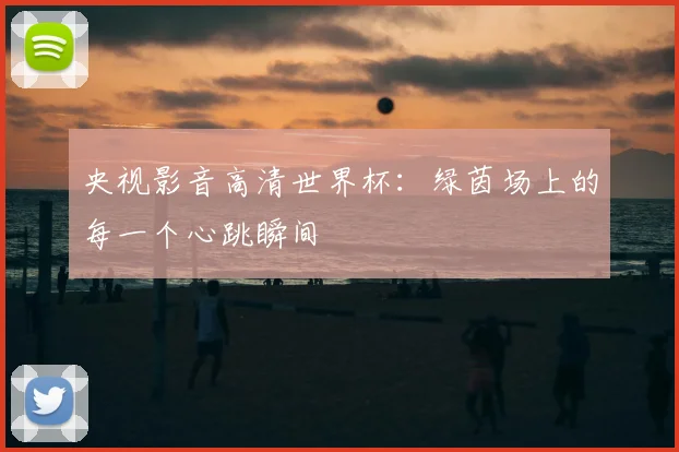 央视影音高清世界杯：绿茵场上的每一个心跳瞬间